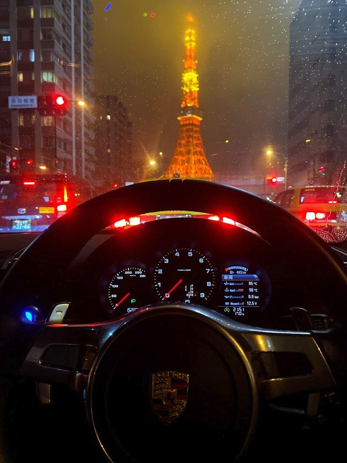 オススメ東京夜景ドライブ 東京タワー周辺をポルシェで深夜ドライブ ポルシェに乗ったら人生変わった